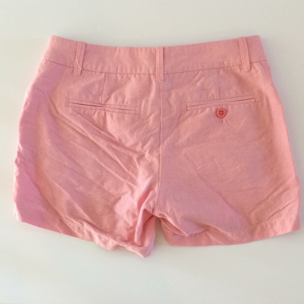 J.‎ Crew Factory Barbie Pink Cotton Chambray Shorts - Picture 3 of 3